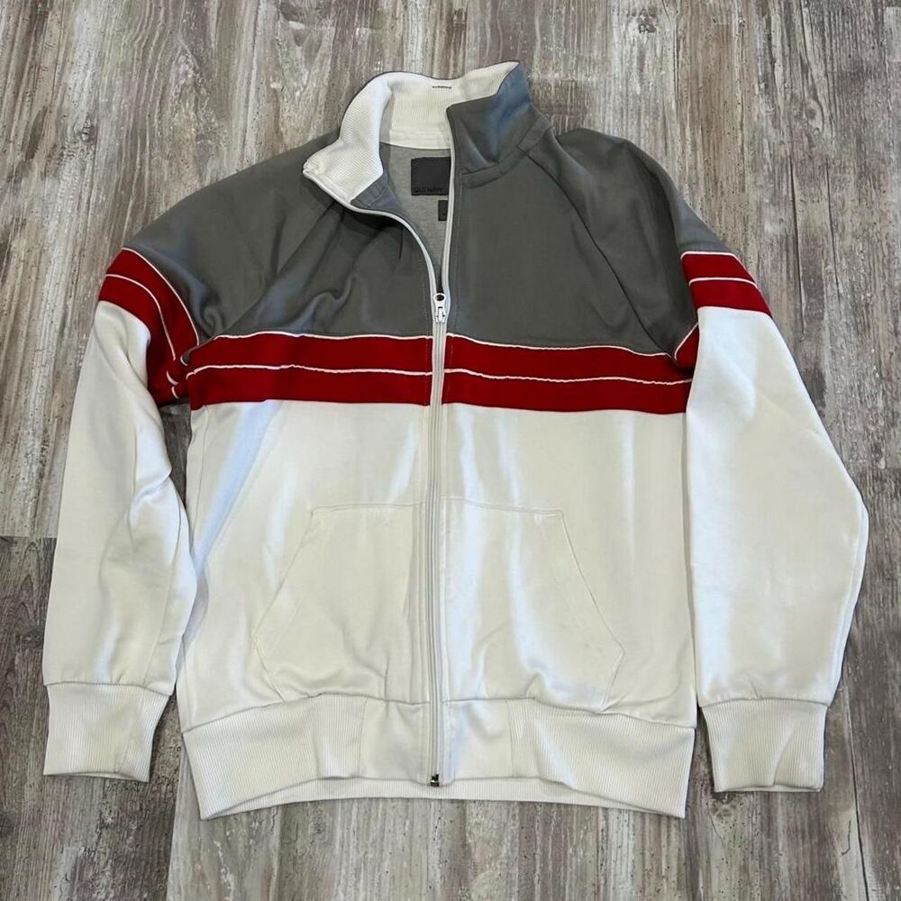 Old Navy 2009 Men's vintage-style retro athletic track jacket
